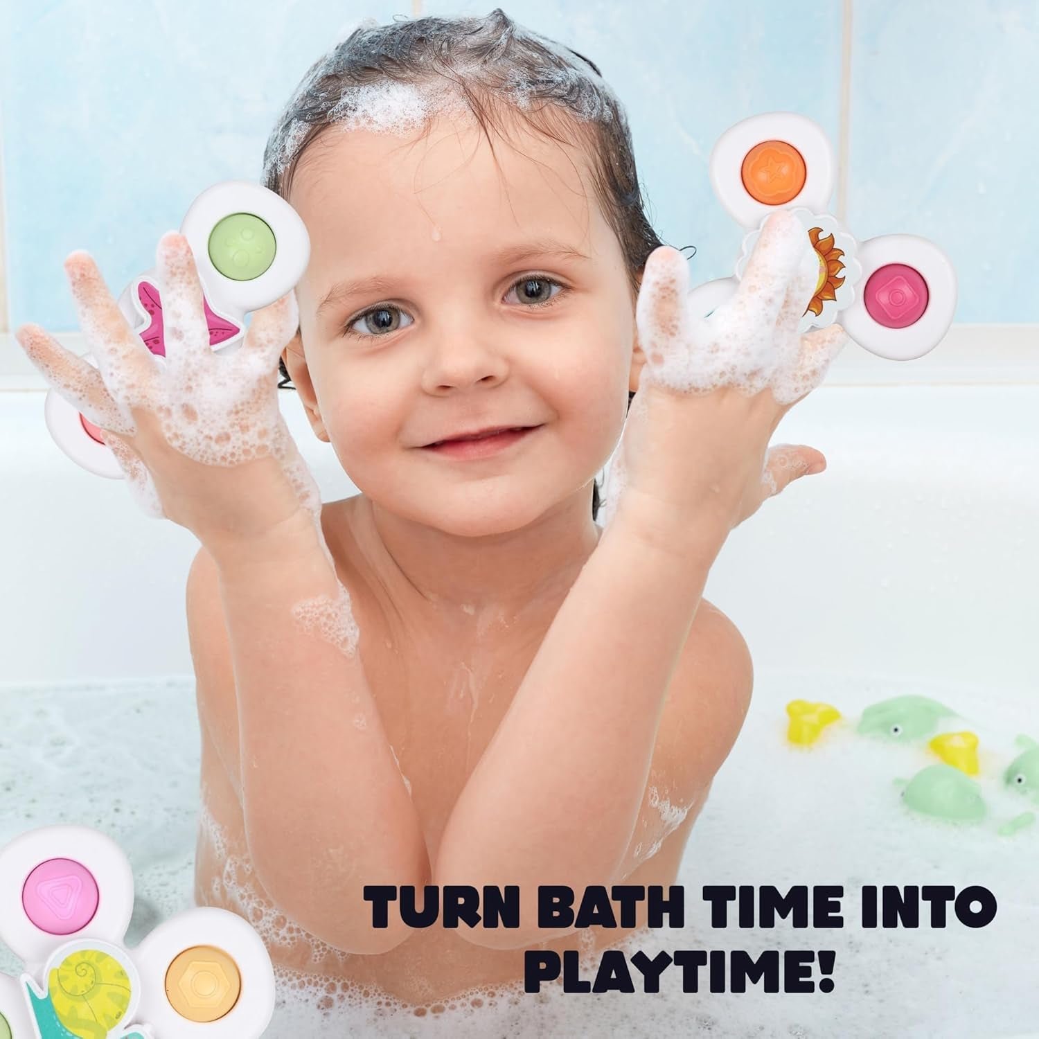 Spinner-03 Baby Spinner Toy Set – Sensory Suction Toys for Motor Skills