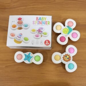 Baby Spinner Toy Set – Sensory Suction Toys for Motor Skills