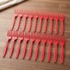 Reusable Plastic Fork 20 Pc Set Durable Dinner Forks Unbreakable (20 Pc Set)