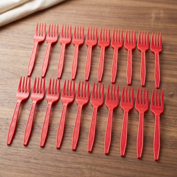 Reusable Plastic Fork 20 Pc Set Durable Dinner Forks Unbreakable (20 Pc Set)