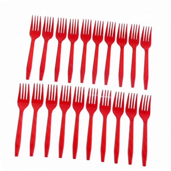Reusable Plastic Fork 20 Pc Set Durable Dinner Forks Unbreakable (20 Pc Set)