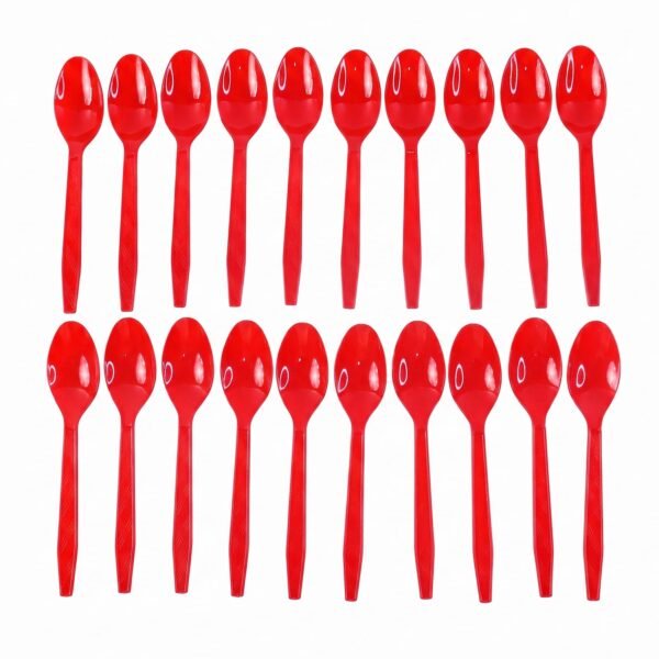 Plastic Spoon 20 Pc Set Reusable Dinner Spoons Unbreakable Cutlery (20 Pc Set)