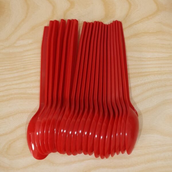 Plastic Spoon 20 Pc Set Reusable Dinner Spoons Unbreakable Cutlery (20 Pc Set)