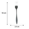 Portable Stainless Steel Cutlery Set Spoon Fork Chopsticks with Pouch (4 Pc Set)