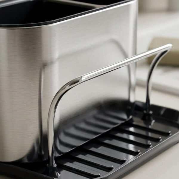 Stainless Steel Sink Caddy Organizer Rack Holder Kitchen Sponge Stand (1 Pc)