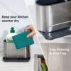 Stainless Steel Sink Caddy Organizer Rack Holder Kitchen Sponge Stand (1 Pc)