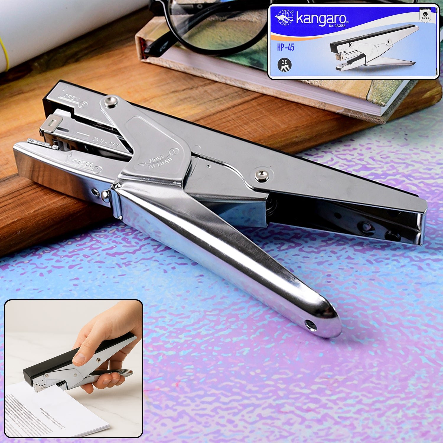 Plier Stapler – Heavy Duty Metal Body for Up to 30 Sheets