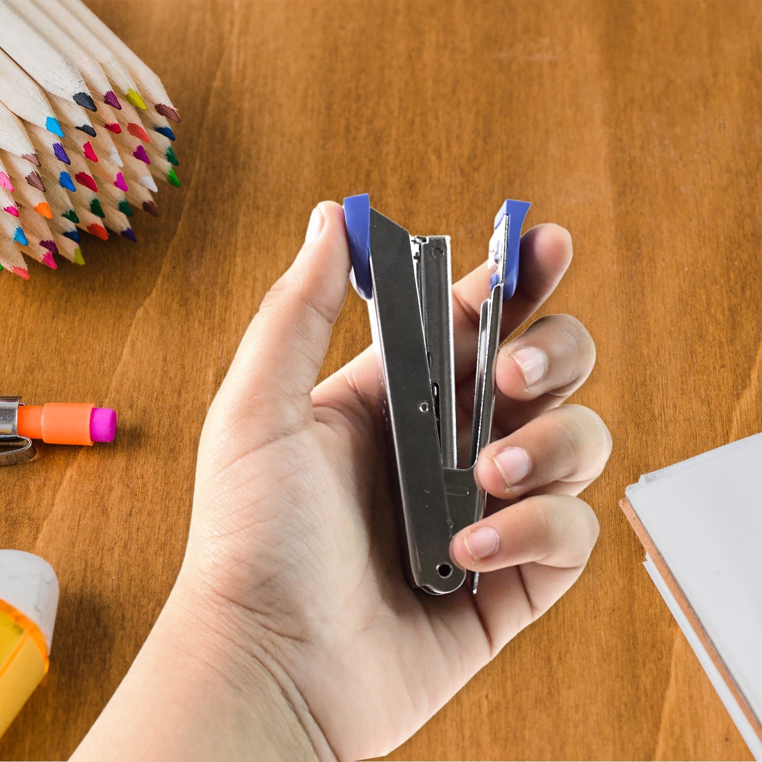 Metal Stapler No.10 – Compact, Durable Paper Binder for 20 Sheets