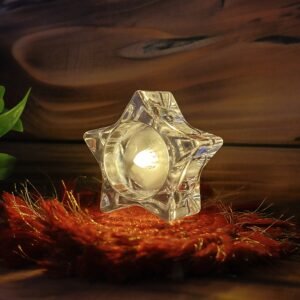 Star-Shaped LED Candles – Flameless Decorative Tealight Set