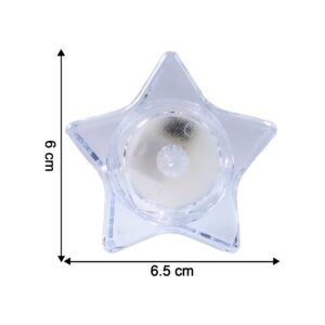 Star-Shaped LED Candles – Flameless Decorative Tealight Set