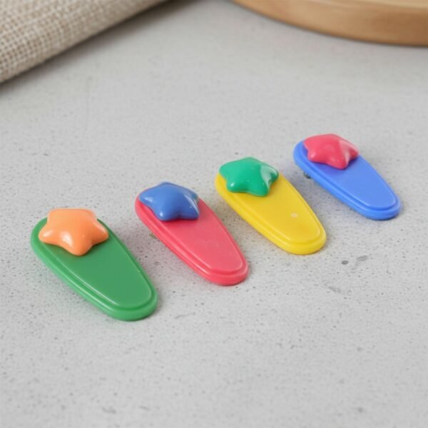 Star Hair Clip Set – Colorful Decorative Clips for Stylish Hold