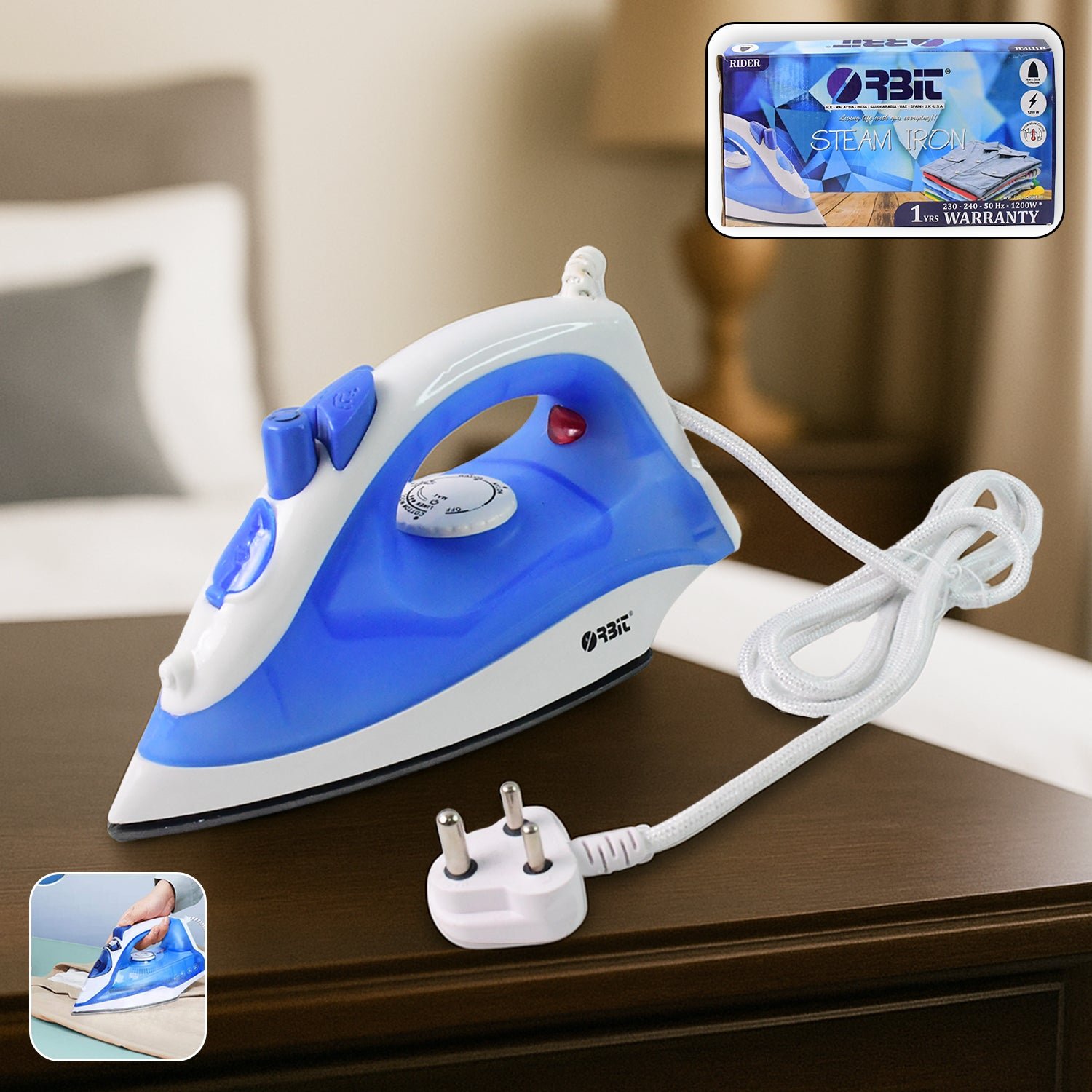 Steam Iron – Lightweight 1200W High-Performance Orbit