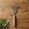 Stainless Steel Garden Rake – Durable & Rust-Resistant Tool for Easy Gardening