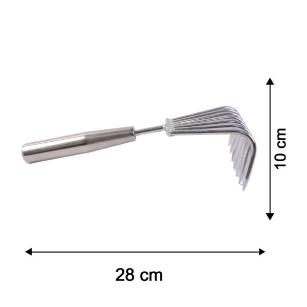 Stainless Steel Garden Rake – Durable & Rust-Resistant Tool for Easy Gardening