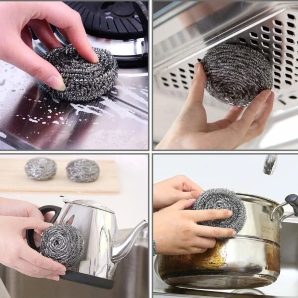 Stainless Steel Scrubber – Heavy Duty Kitchen Cleaning Tool