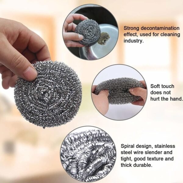 Stainless Steel Scrubber – Heavy Duty Kitchen Cleaning Tool
