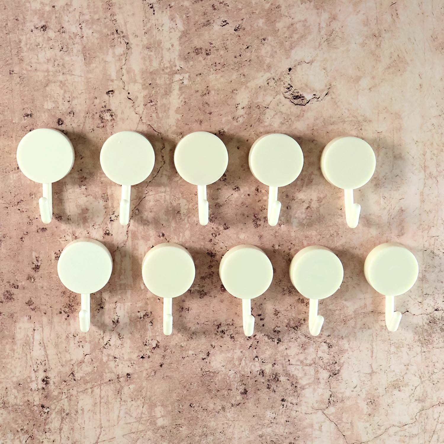 Self Adhesive Wall Hooks – No Drill, Strong Hold 10 Pack