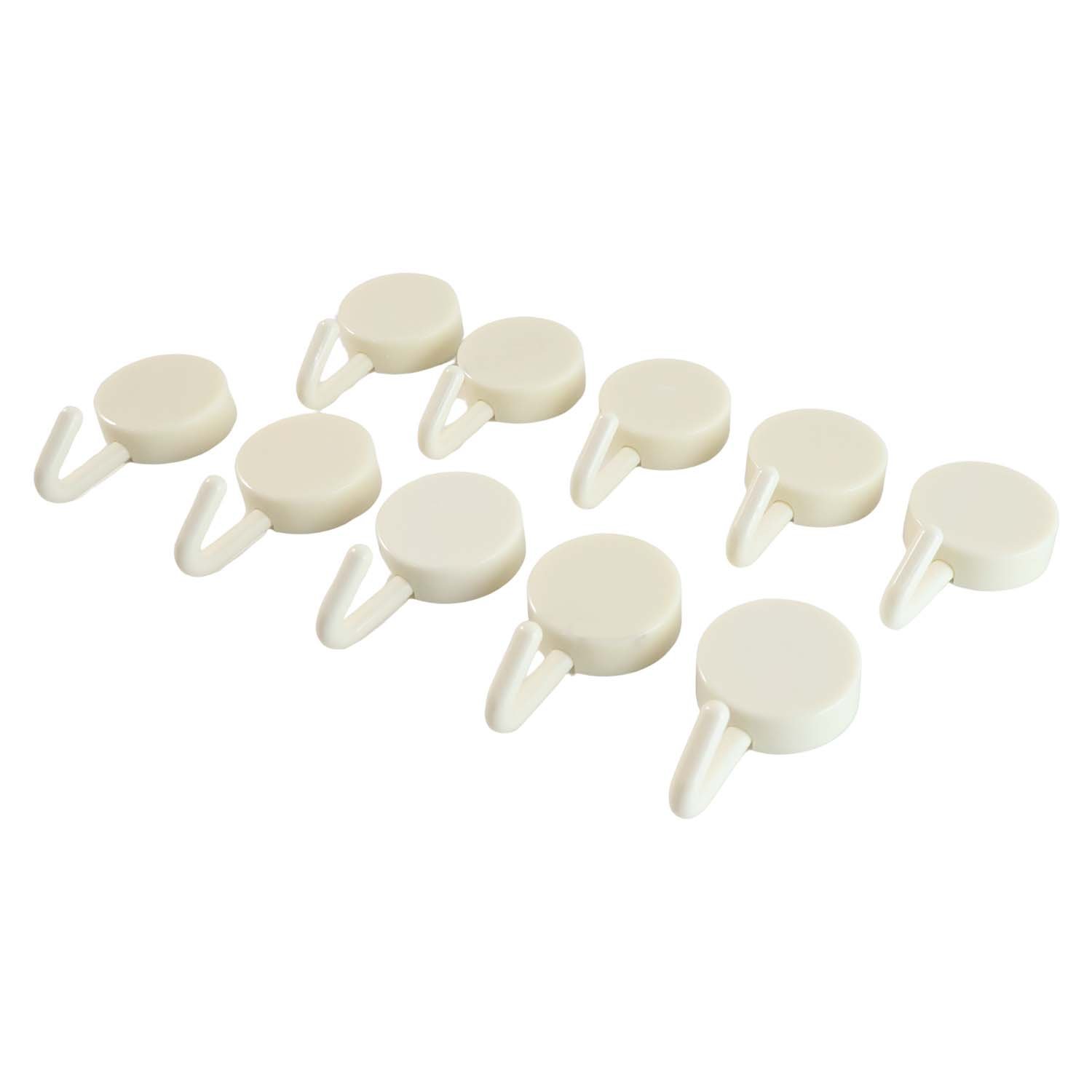 Self Adhesive Wall Hooks – No Drill, Strong Hold 10 Pack