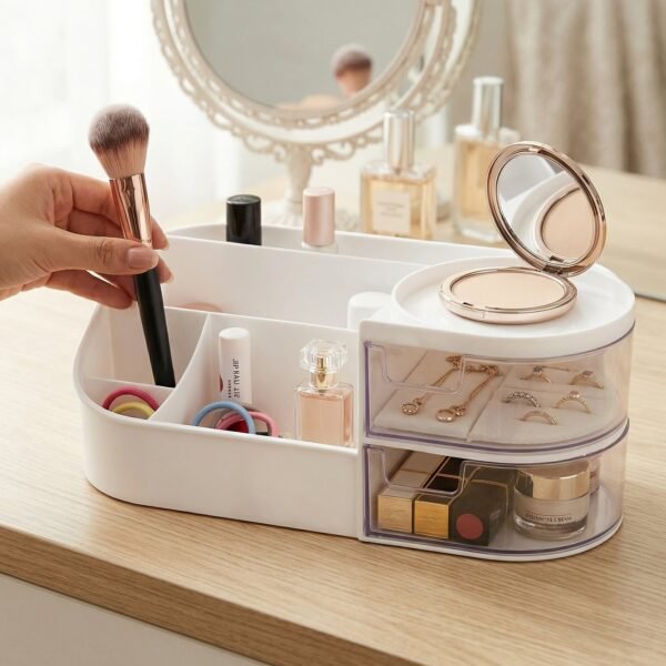 Multipurpose Makeup Organizer – Space-Saving Storage with Drawers