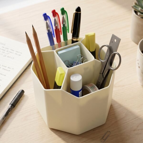 360 Degree Rotating Desk Organizer – Organised Workspace