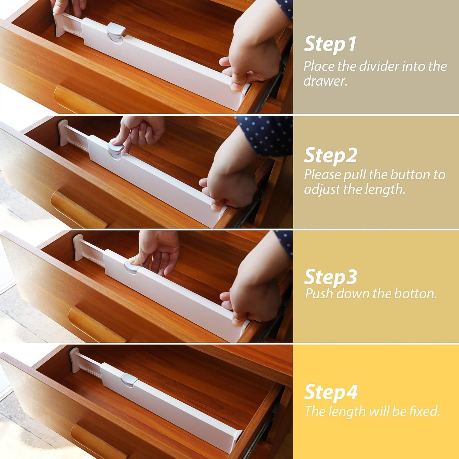 Expandable Drawer Dividers – Adjustable Organizer for Neat Storage