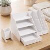 Multifunctional Desk Organizer Storage Cabinet with Drawer File Rack (1 Set)