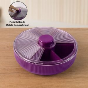 Rotating Dry Fruit Storage Container – Multipurpose Snack Organizer