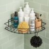 StorageOrganizer-06 Wall-Mounted Corner Bathroom Storage Rack – Space-Saving Organizer