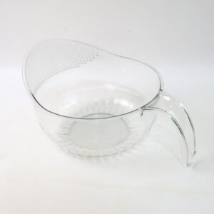 Transparent Plastic Bowl with Handle – Large Multipurpose Kitchen Basket