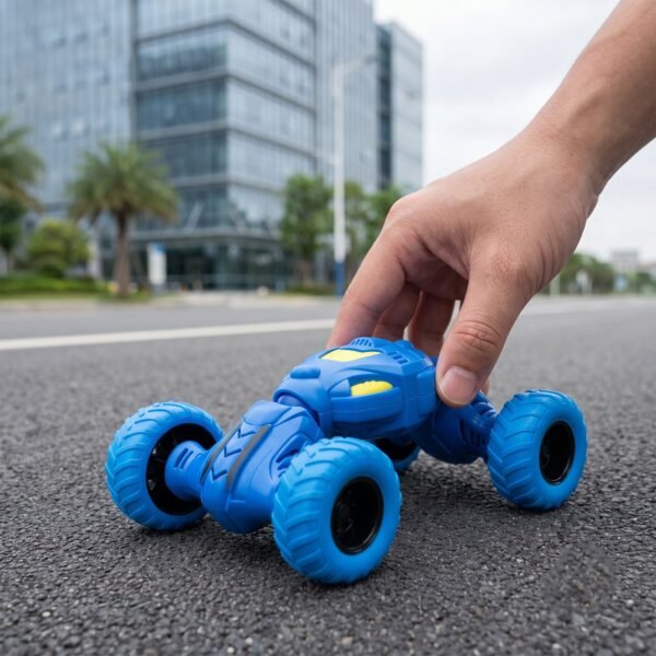 Telescopic Pull Back Stunt Car Toy for Kids Friction Off Road Vehicle (1 Pc)