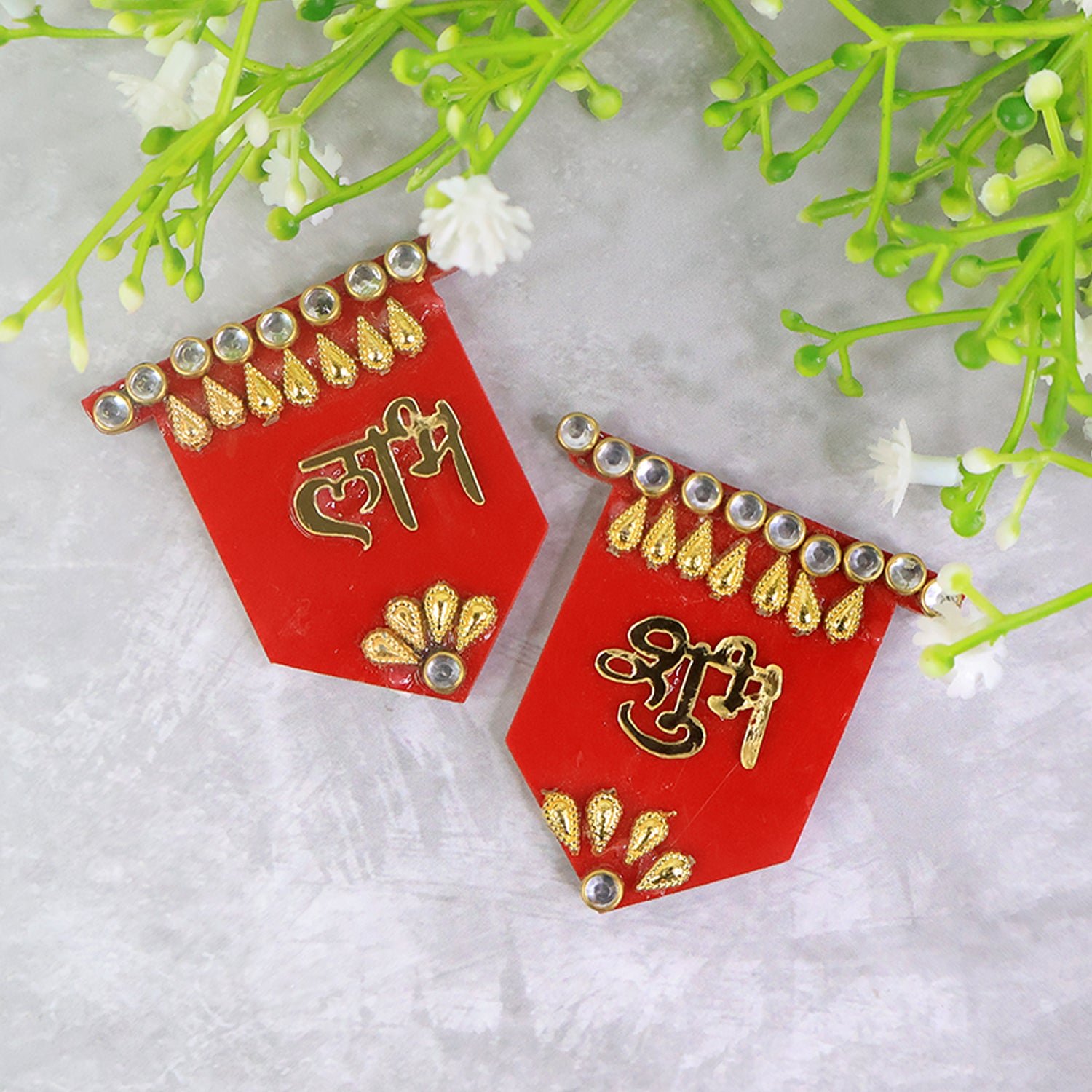 Shubh Labh Wall Hangings – Traditional Decorative Set of 2 for Prosperity