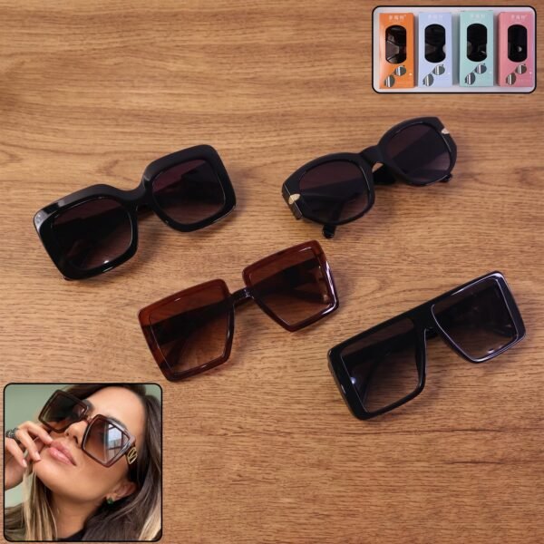 Oversized Square Sunglasses – Trendy Unisex Fashion Eyewear