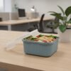 Square Stainless Steel Food Storage Container – 400ml Airtight
