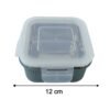 Square Stainless Steel Food Storage Container – 400ml Airtight