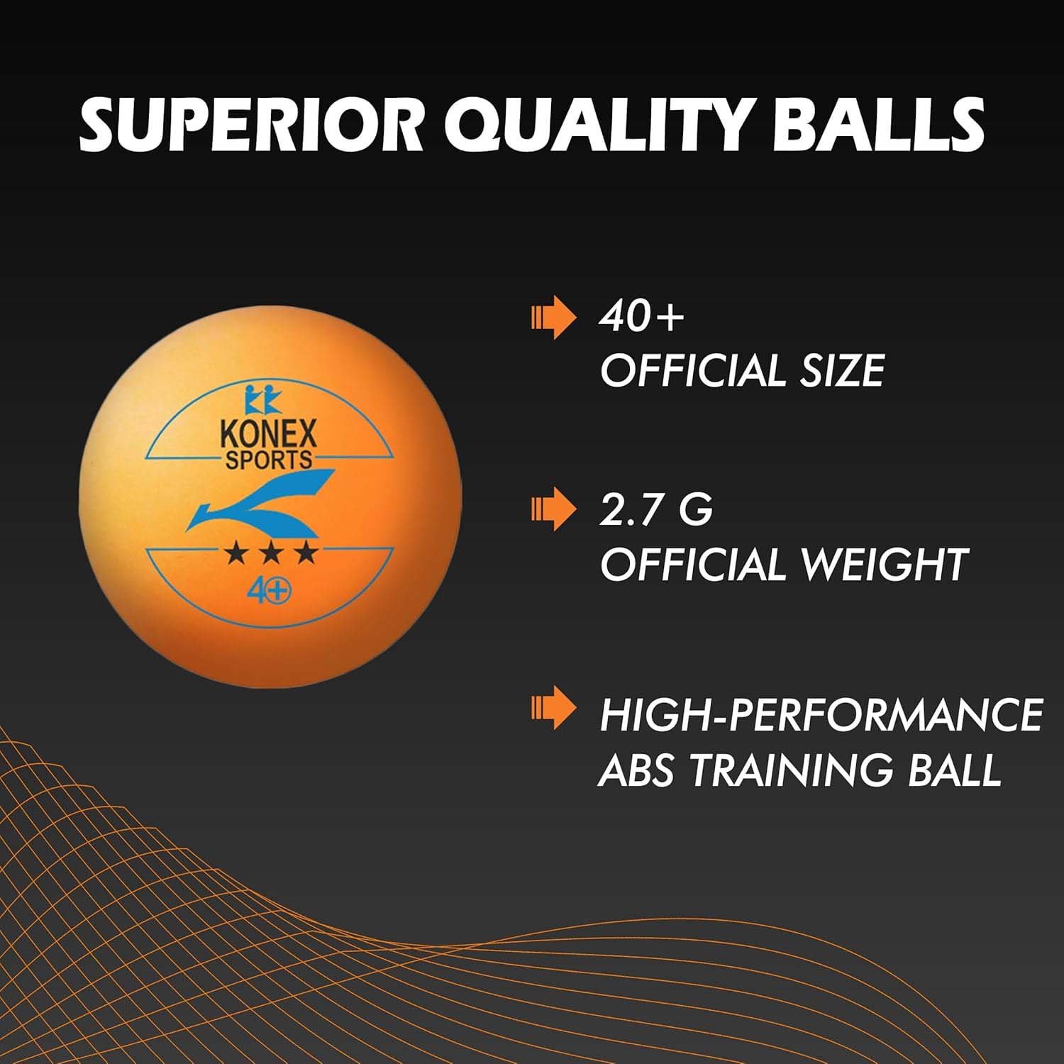 3-Star Table Tennis Balls – Durable High Bounce Pack of 6