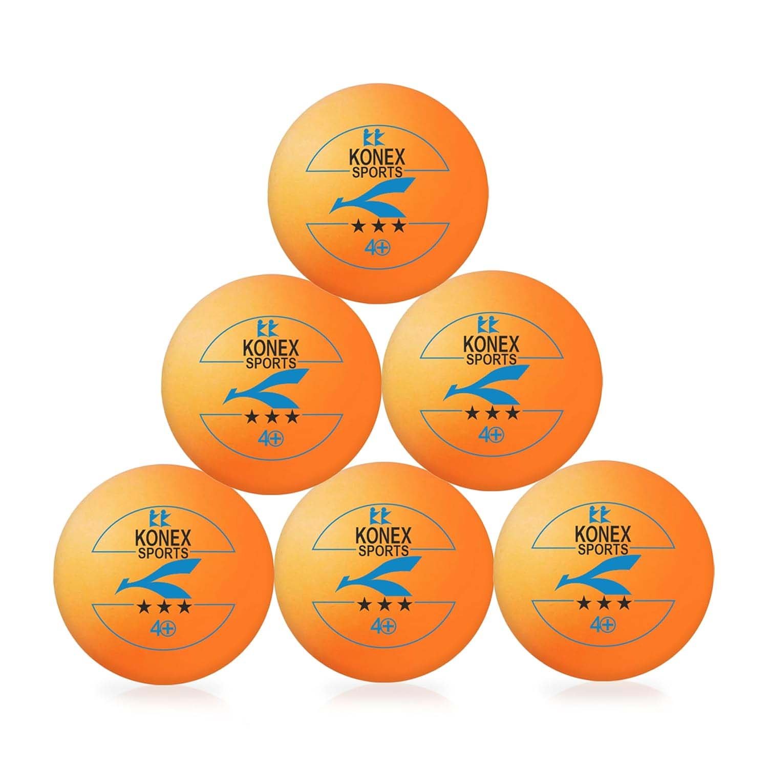 3-Star Table Tennis Balls – Durable High Bounce Pack of 6