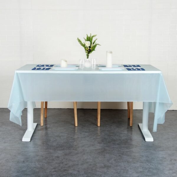 Disposable Plastic Table Cover – Waterproof & Tear-Resistant 137x183 cm