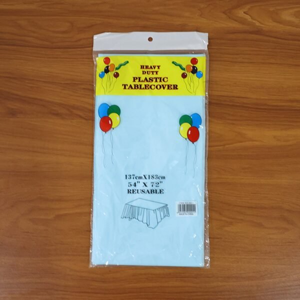 Disposable Plastic Table Cover – Waterproof & Tear-Resistant 137x183 cm