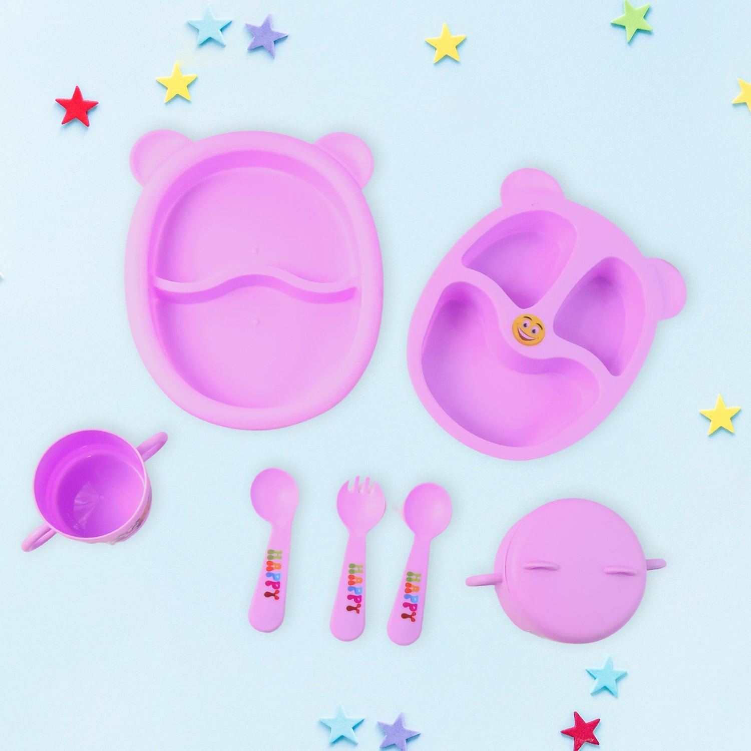 Children’s Tableware Dining Set – Durable Panda Print Meal Kit