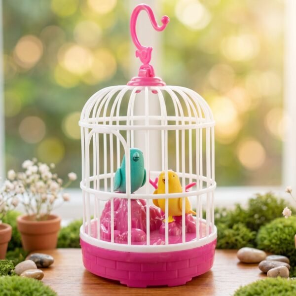 Kids Talking Bird Cage Toy – Interactive Sound & Repeats Fun