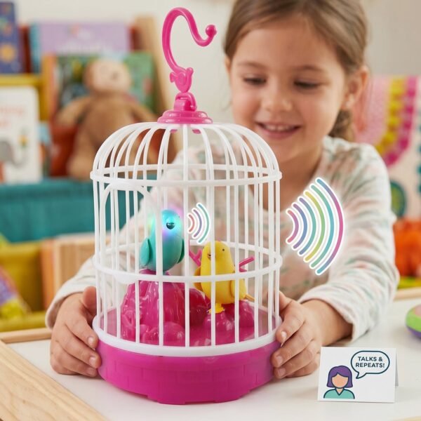 Kids Talking Bird Cage Toy – Interactive Sound & Repeats Fun