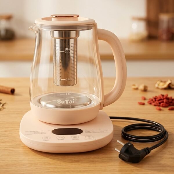 Suta Electric Glass Kettle 2.3L Tea Maker with Infuser and Temperature Control (1 Pc)