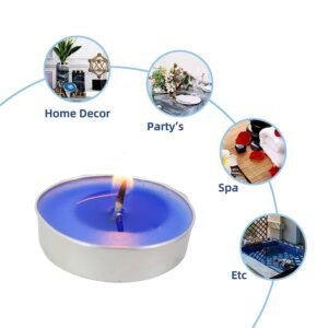 Scented Tea Light Candles – 25 Mix Color Pack for Relaxation