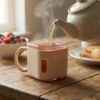 Square Tea Cup Set – Premium 6-Piece Lightweight 150ml