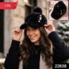 Winter Fur Cap for Women – Stylish & Cozy Warmth with Pom Pom