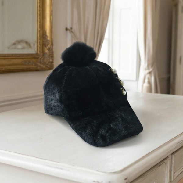 Winter Fur Cap for Women – Stylish & Cozy Warmth with Pom Pom