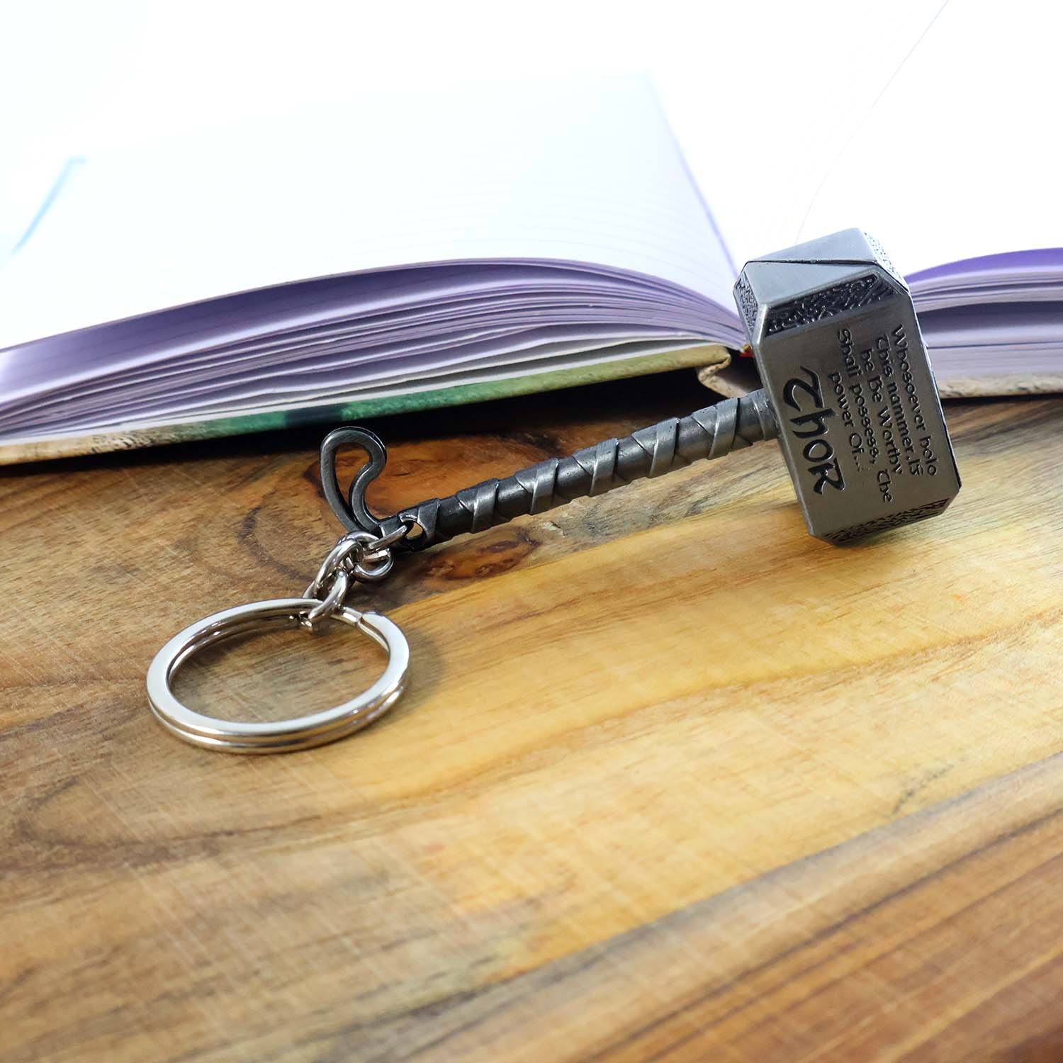 Metal Hammer Shape Keychain – Durable Alloy Miniature