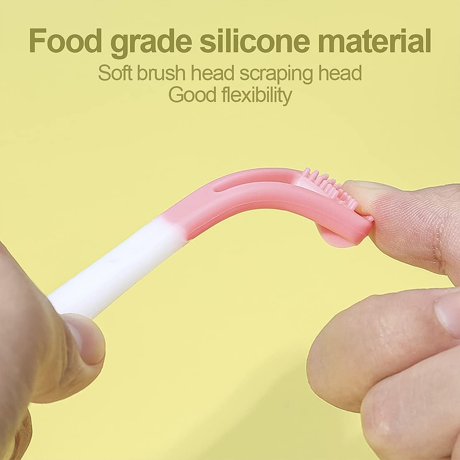 Baby Tongue Cleaner – Soft Silicone 2-in-1 Oral Massager