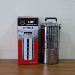 Stainless Steel Lunch Box – 5-Compartment Leakproof Tiffin | Lunchie Bunchie