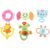 Baby Rattle Set – 6-in-1 Sensory Development Toys